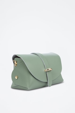 Leren Schoudertas Aurora - Mintgroen