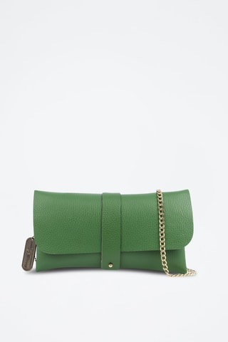 Leren Schoudertas Auronzo - Groen