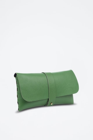 Leren Schoudertas Auronzo - Groen
