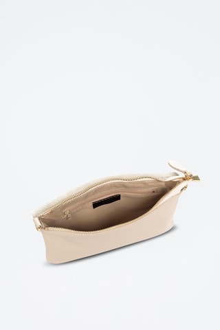 Sac bandoulière en cuir Aymavilles - Blanc
