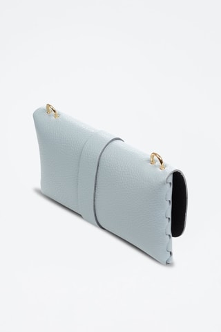 Sac bandoulière en cuir - Bleu clair