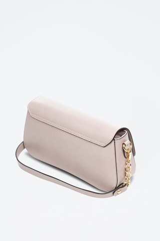 Sac porté épaule en cuir Anzano - Gris
