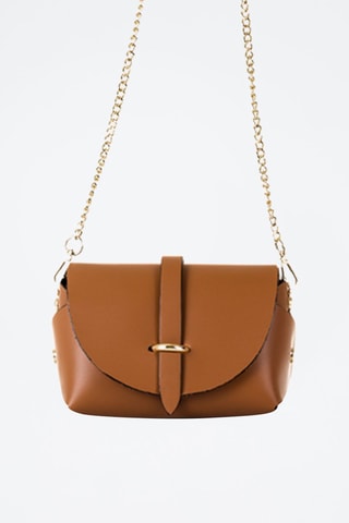 Sac bandoulière en cuir Aurora - Marron