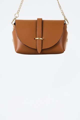 Sac bandoulière en cuir Aurora - Marron