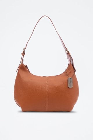 Sac porté épaule en cuir Aulla - Marron