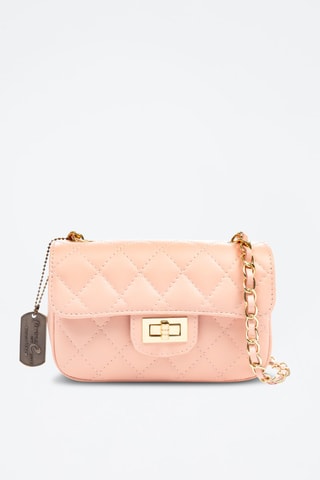 Sac en bandoulière en cuir Arcola - Rose clair