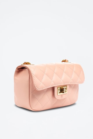 Sac en bandoulière en cuir Arcola - Rose clair