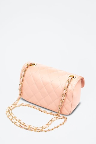 Sac en bandoulière en cuir Arcola - Rose clair