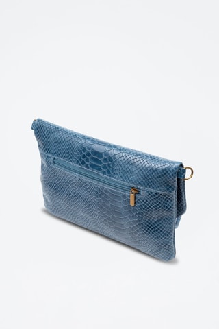 Leren Schoudertas - Rood Blauw