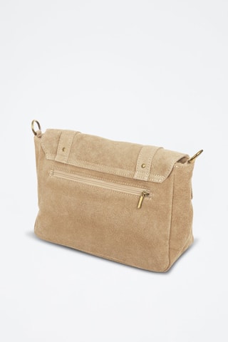 Sac bandoulière en nubuck Aviatico - Taupe