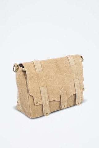 Sac bandoulière en nubuck Aviatico - Taupe