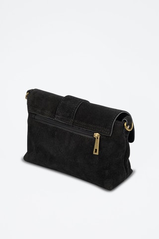 Sac bandoulière en nubuck Bagnone - Noir