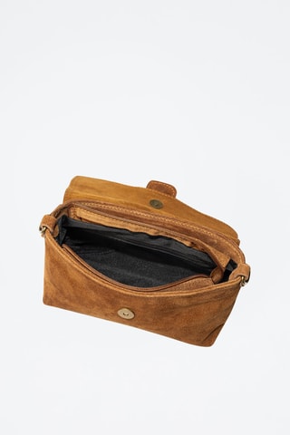 Sac bandoulière en nubuck Bagnone - Camel