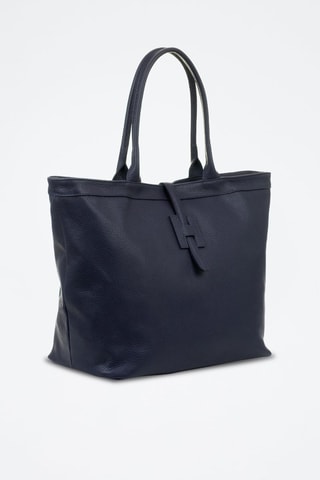 Cabas en cuir Aurigo - Bleu marine foncé