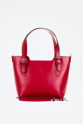 Cabas en cuir - Rouge