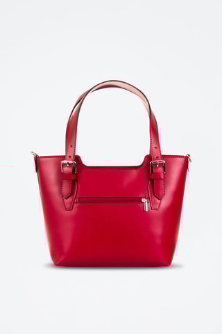 Cabas en cuir - Rouge