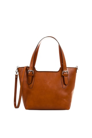 Cabas en cuir - Camel