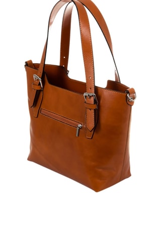 Cabas en cuir - Camel