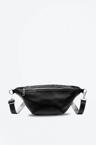 Sac banane en cuir Amandola - 
Noir 