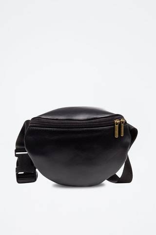 Sac banane en cuir Airasca - Noir