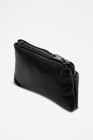 Porte-monnaie en cuir Atrani - Noir