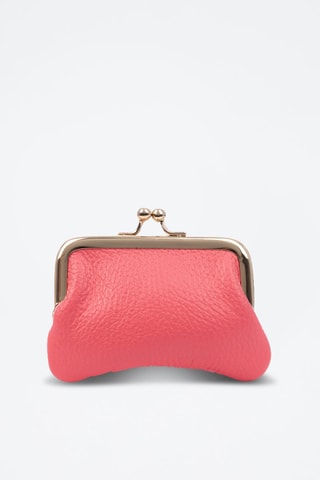 Porte-monnaie en cuir Auletta - Rose