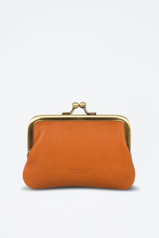 Porte-monnaie en cuir - Camel