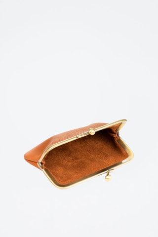 Porte-monnaie en cuir - Camel