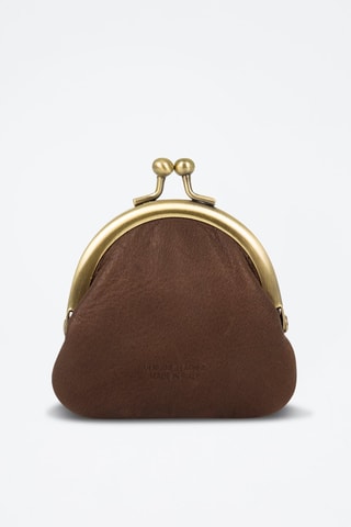 Porte-monnaie en cuir Ausilia Monedero - Marron foncé