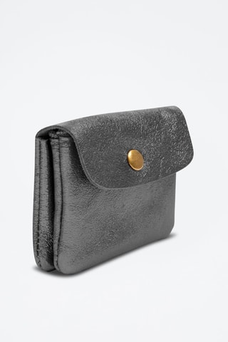 Porte-monnaie en cuir Alpignano - Gris foncé