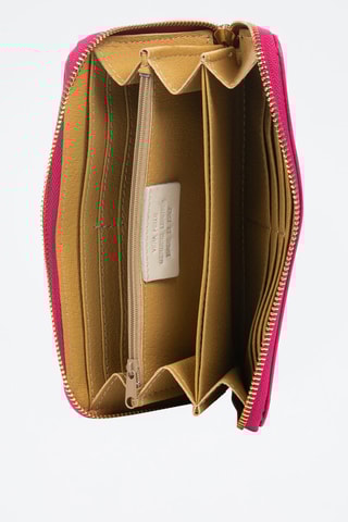 Compagnon en cuir - Fuchsia