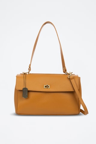 Sac bandoulière en cuir Azeglio - Camel