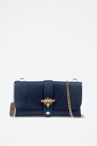 Pochette en cuir Amaseno - Bleu marine
