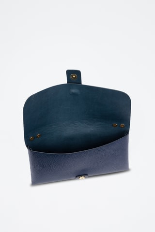 Pochette en cuir Amaseno - Bleu marine