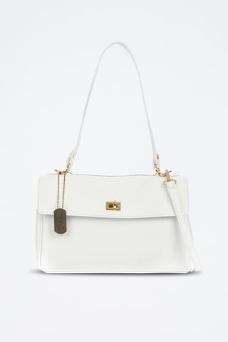 Sac bandoulière en cuir Azeglio - Blanc