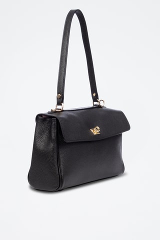 Sac bandoulière en cuir Azeglio - Noir