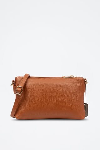 Sac bandoulière en cuir Barbania - Camel