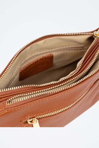 Sac bandoulière en cuir Barbania - Camel