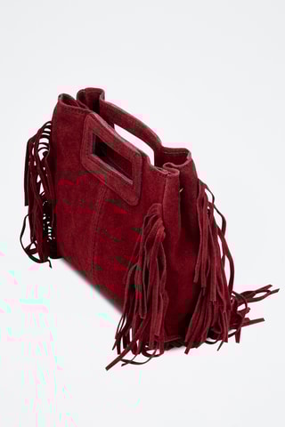 Sac à main en nubuck Barbata - Bordeaux