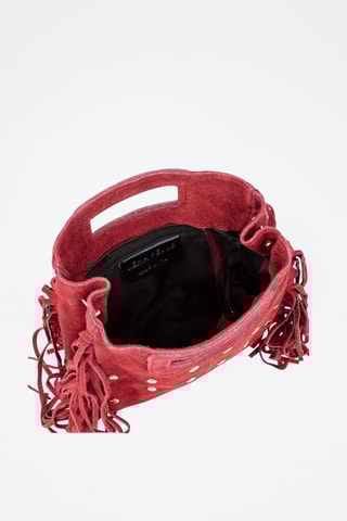 Sac à main en nubuck Barbata - Bordeaux