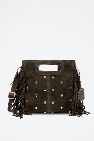 Sac à main en nubuck Barbata - Vert foncé