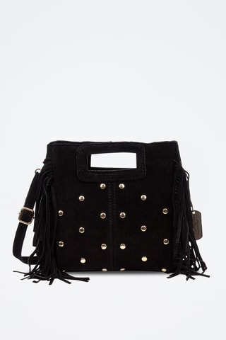 Sac à main en nubuck Barbata - Noir