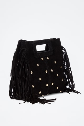 Sac à main en nubuck Barbata - Noir