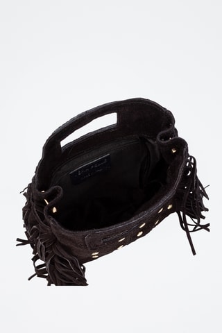 Sac à main en nubuck Barbata - Noir