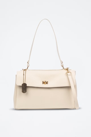Sac bandoulière en cuir Azeglio - Beige