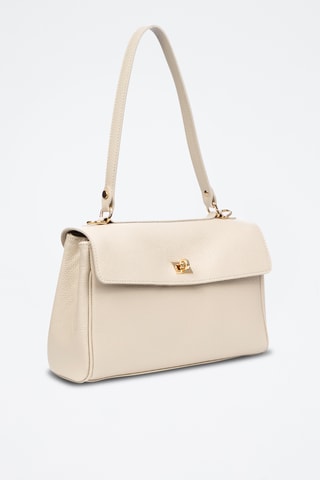 Sac bandoulière en cuir Azeglio - Beige