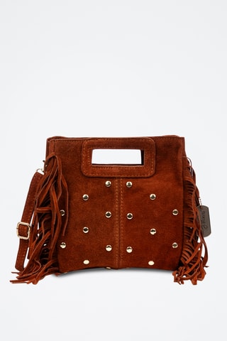 Sac à main en nubuck Barbata - Marron