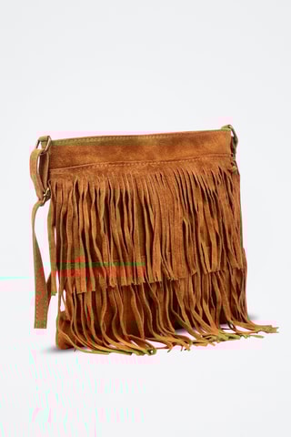 Sac bandoulière en nubuck Avise - Camel