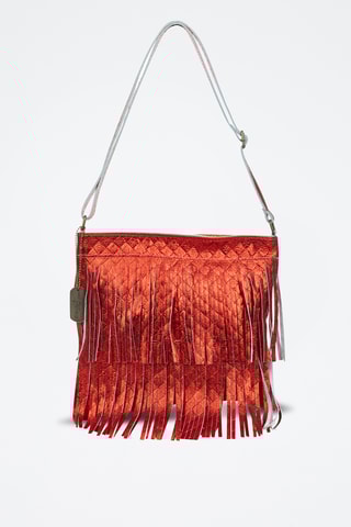 Sac bandoulière en cuir Avise - Rouge