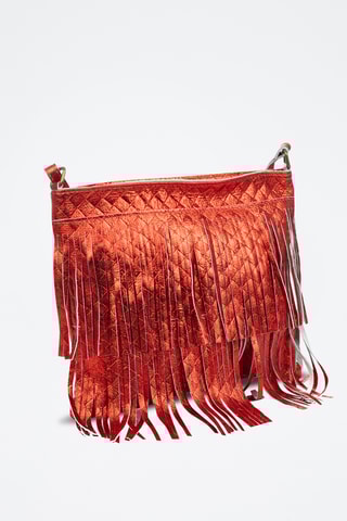 Sac bandoulière en cuir Avise - Rouge